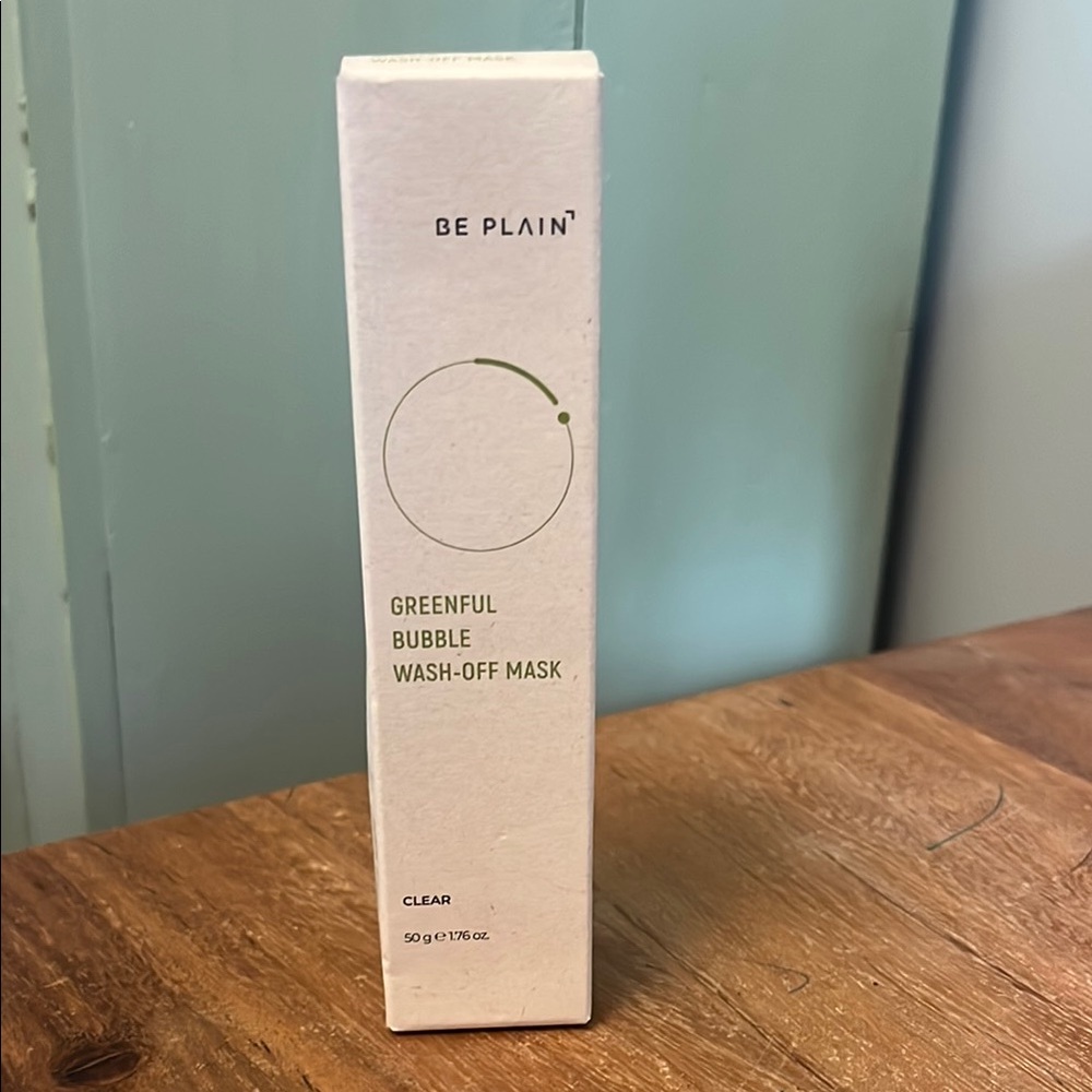 Be Plain Greenful Bubble Wash-Off Mask/Face